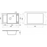 Кухонная мойка GRANULA GR-7806 арктик (белый) 7806 APKTIK